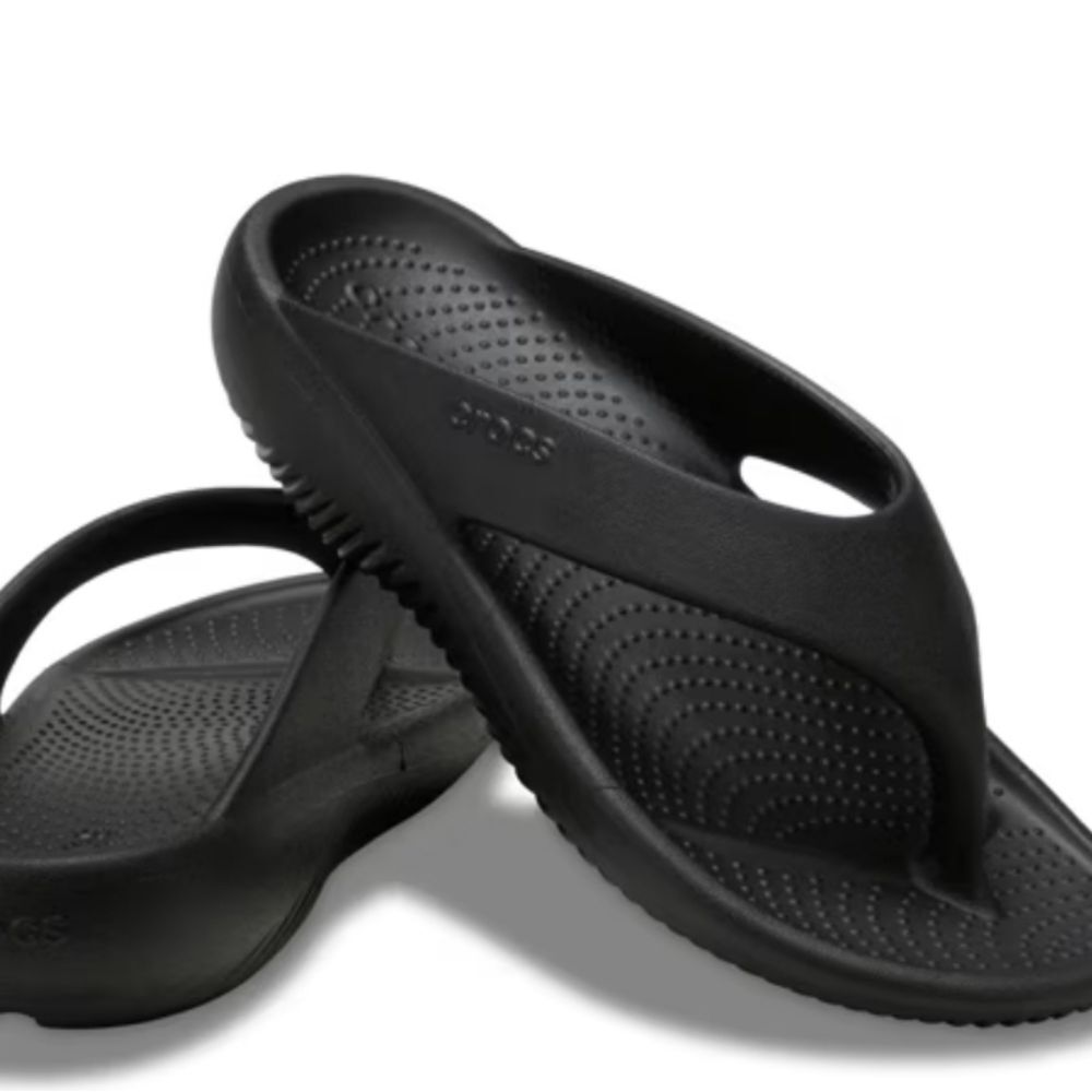 CROCS Mellow Recovery Flip-Flop Sandal- Black - Picture 1 of 11